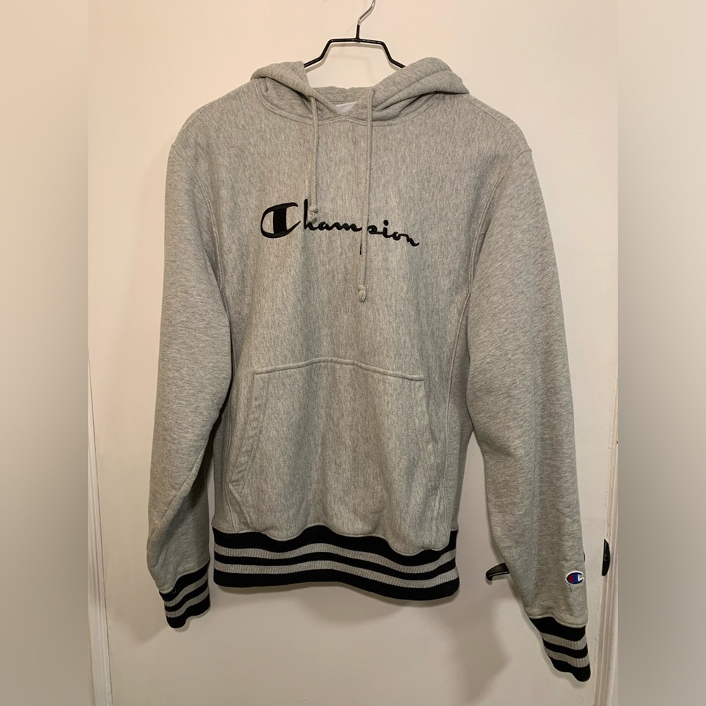 Champion Gray Hoodie Sweater
